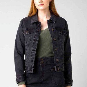 NWT Prana Slate Rim Denim Jacket, Black size medium